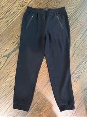 Jcrew women’s Black dress Jogger Pants - Elastic Waist with Zipper Pockets